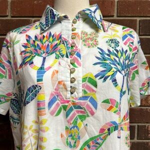 Vilagallo Dalia Tropical Floral Dress